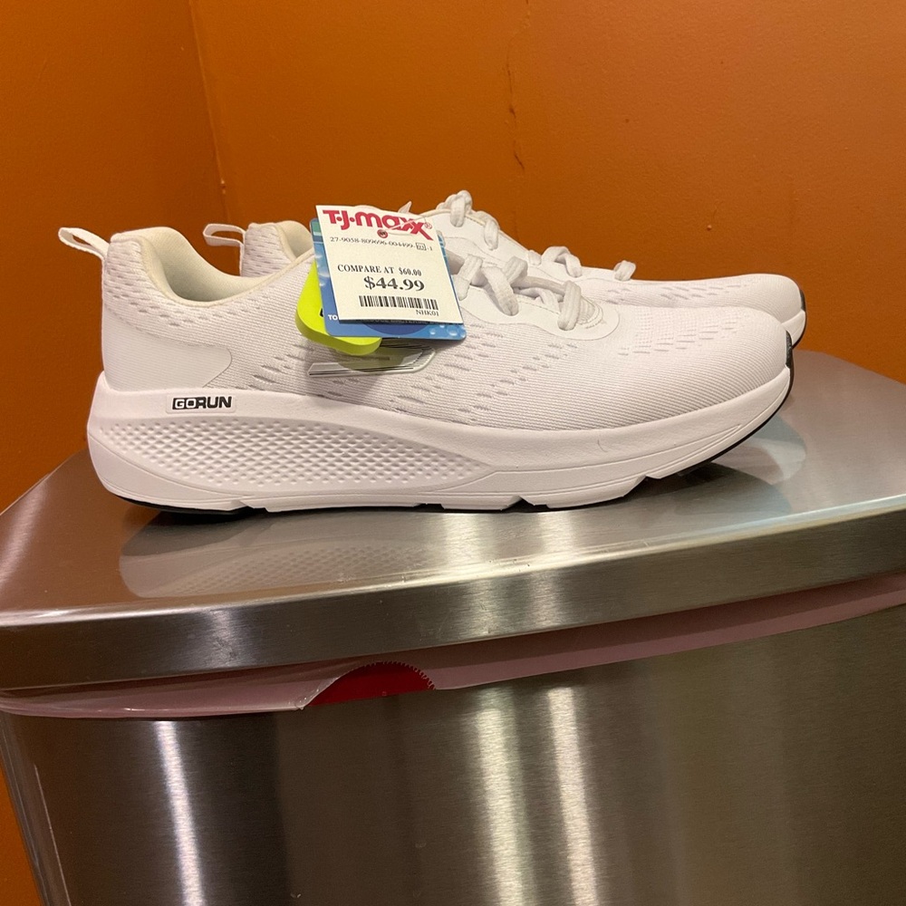 Skechers Women's White Slip-On Athletic Sneakers - Picture 3 of 3